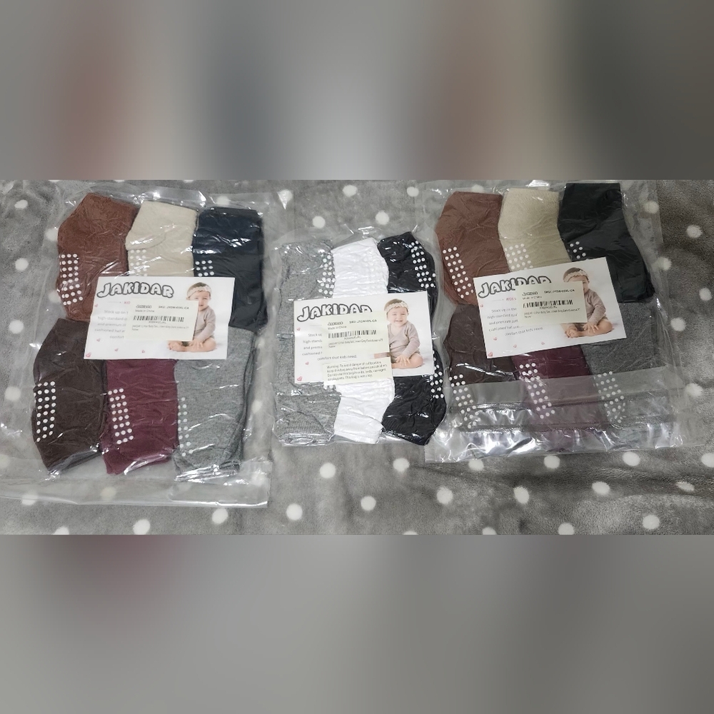 Kids Non-Slip Socks - 12 Pairs X3 Bags(Total Qty  36 Pairs Of Socks )